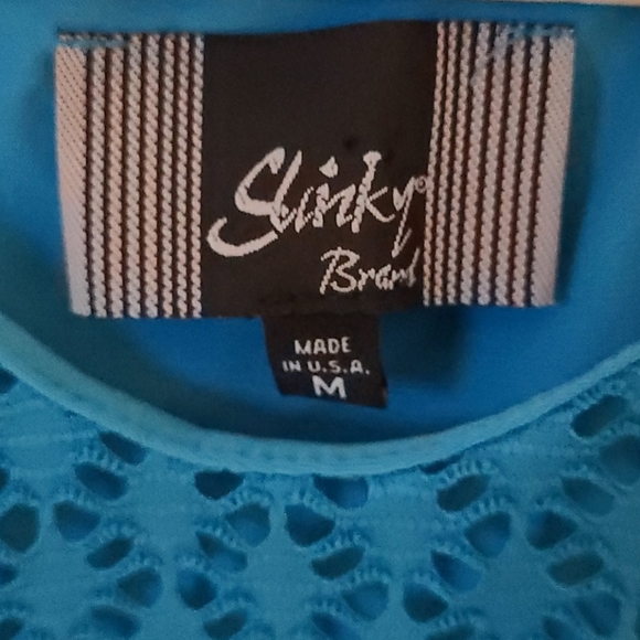 CLEARANCE /Make an offer! Slinky Brand Cold Shoulder top sz M - Picture 4 of 6